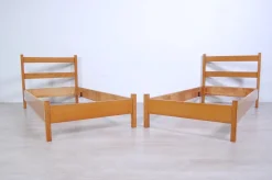 Pamono Set of Vintage Modern Wood Bed Frame, 1960s Best