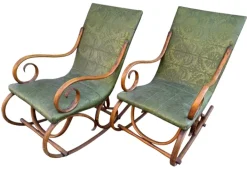 Pamono Set of Vintage Rocking Chairs in Beech Outlet
