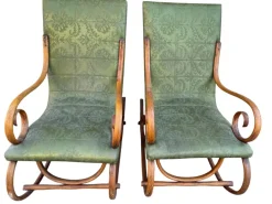 Pamono Set of Vintage Rocking Chairs in Beech Outlet
