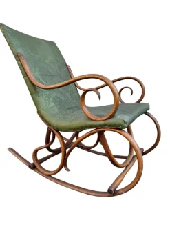 Pamono Set of Vintage Rocking Chairs in Beech Outlet