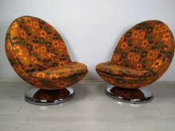 Pamono Set of Vintage Space Age Ball Chairs, 1970s