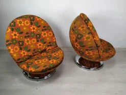 Pamono Set of Vintage Space Age Ball Chairs, 1970s