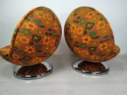 Pamono Set of Vintage Space Age Ball Chairs, 1970s