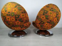 Pamono Set of Vintage Space Age Ball Chairs, 1970s