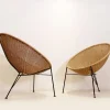 Pamono Set of Vintage Synthetic Wicker Outdoor Chairs, 2010s