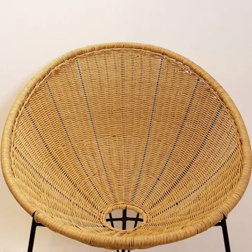 Pamono Set of Vintage Synthetic Wicker Outdoor Chairs, 2010s
