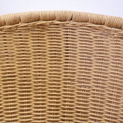 Pamono Set of Vintage Synthetic Wicker Outdoor Chairs, 2010s