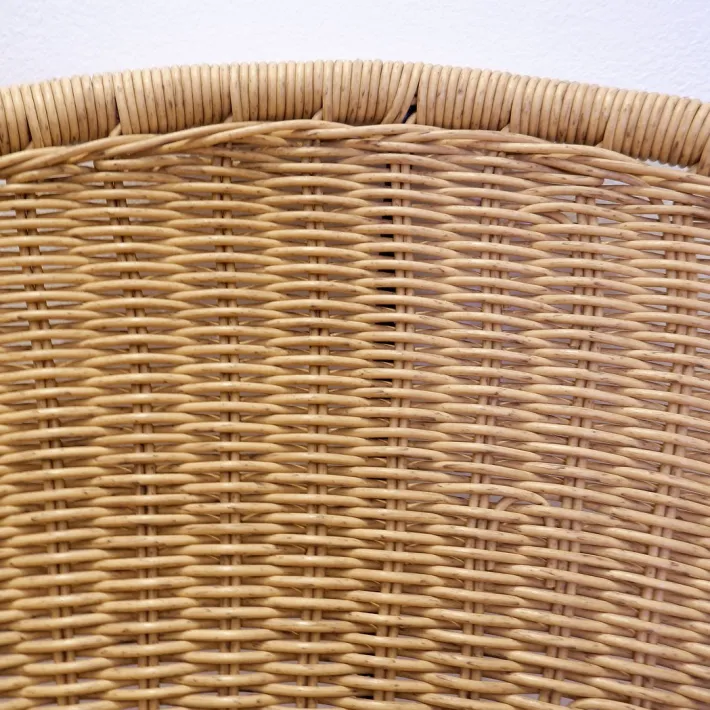 Pamono Set of Vintage Synthetic Wicker Outdoor Chairs, 2010s