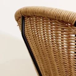 Pamono Set of Vintage Synthetic Wicker Outdoor Chairs, 2010s
