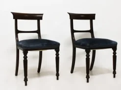 Pamono Set of Vintage Victorian Dark Walnut Chairs