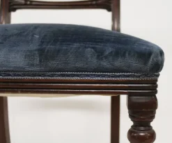 Pamono Set of Vintage Victorian Dark Walnut Chairs