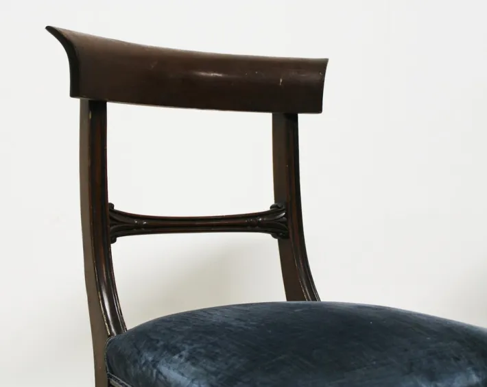 Pamono Set of Vintage Victorian Dark Walnut Chairs
