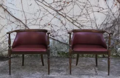 Pamono Set of Wooden Desk Chairs, 1950s Clearance