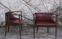 Pamono Set of Wooden Desk Chairs, 1950s Clearance