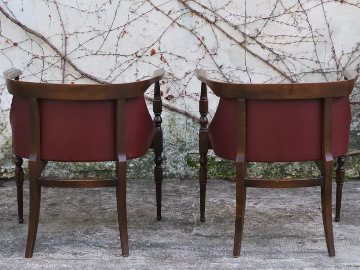 Pamono Set of Wooden Desk Chairs, 1950s Clearance