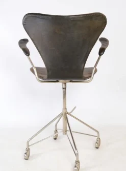 Pamono Seven Office Chair Model 3217 Early Edition by Arne Jacobsen & Fritz Hansen, 1955