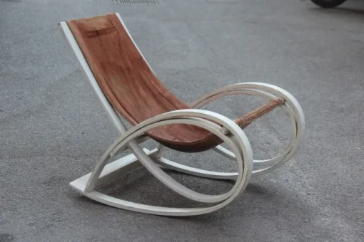 Pamono Sgarsul Rocking Chair by Gae Aulenti for Poltronova, 1960s Online