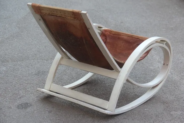 Pamono Sgarsul Rocking Chair by Gae Aulenti for Poltronova, 1960s Online