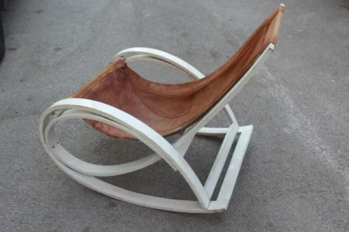 Pamono Sgarsul Rocking Chair by Gae Aulenti for Poltronova, 1960s Online
