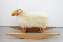 Pamono Sheep Rocking Horse by Hanns Peter Krafft for Meier, 1980s New