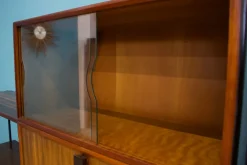 Pamono Shelving Unit Desk in Teak and Walnut from Vanson, 1950s Best