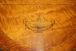 Pamono Sheraton Satinwood Demi Lune Console Tables, Set of 2 New