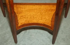 Pamono Sheraton Satinwood Demi Lune Console Tables, Set of 2 New