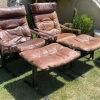 Pamono Siesta Lounge Chairs and Footstools by Ingmar Relling, Set of 4 Hot