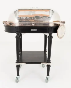 Pamono Silver Plate Beef Carving Trolley, 1930s Online