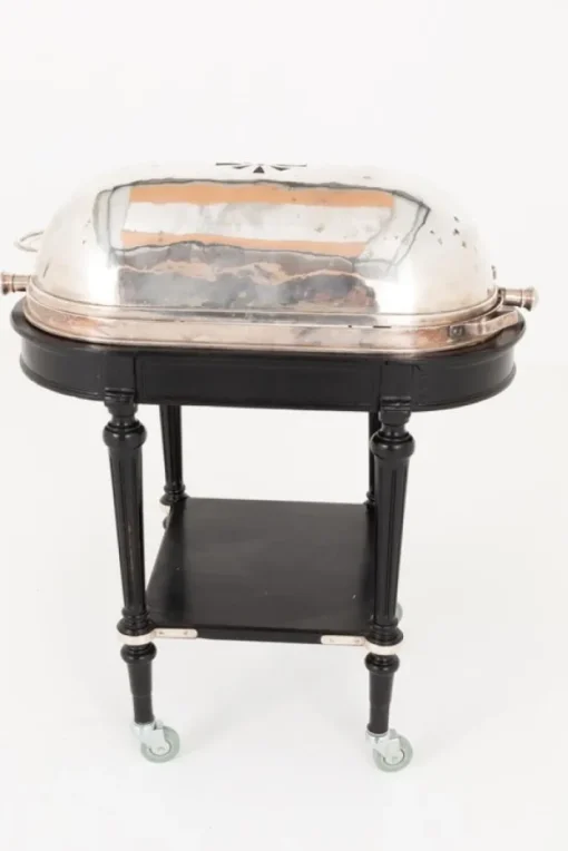 Pamono Silver Plate Beef Carving Trolley, 1930s Online
