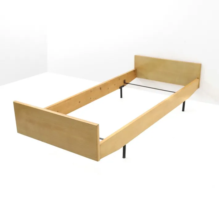 Pamono Single Bed Frame in Ash, 1950s Best