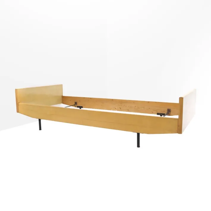Pamono Single Bed Frame in Ash, 1950s Best