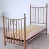 Pamono Single Bed in Brass, Late 1800s or Early 1900s Outlet