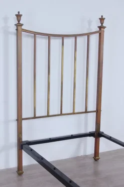 Pamono Single Bed in Brass, Late 1800s or Early 1900s Outlet
