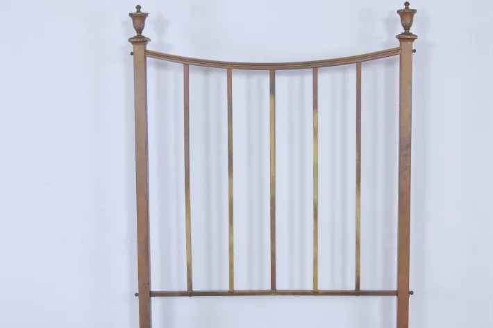 Pamono Single Bed in Brass, Late 1800s or Early 1900s Outlet