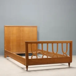 Pamono Single Bed in Veneer, 1950s Outlet
