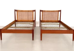 Pamono Single Beds by Børge Mogensen for Søborg Møbelfabrik, Denmark, 1950s, Set of 2 Online