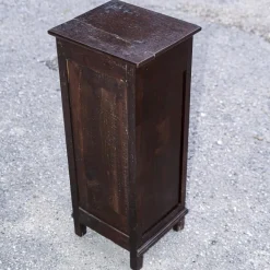 Pamono Single High and Narrow Fir Wooden Bedside Table, 1900s Outlet