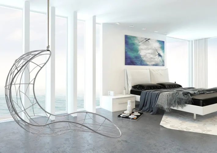 Pamono Single Recliner Hanging Swing Chair from Studio Stirling Hot
