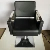 Pamono Skai Hairdresser Chair with Chromed Metal Armrests and Black Skai Leather, 2010s Hot