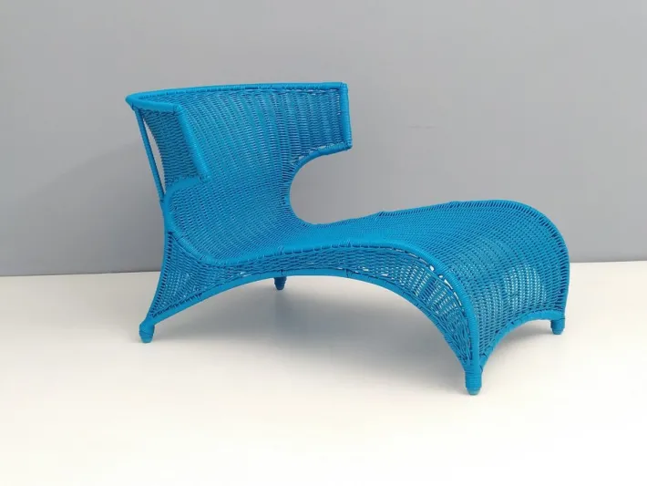 Pamono Sky Blue Low Lounge Chair by Monika Mudler for Ikea, 2001 Clearance