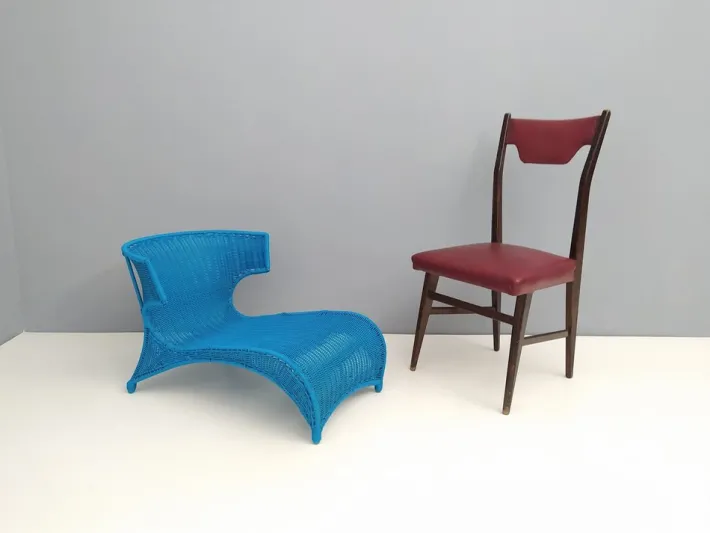 Pamono Sky Blue Low Lounge Chair by Monika Mudler for Ikea, 2001 Clearance