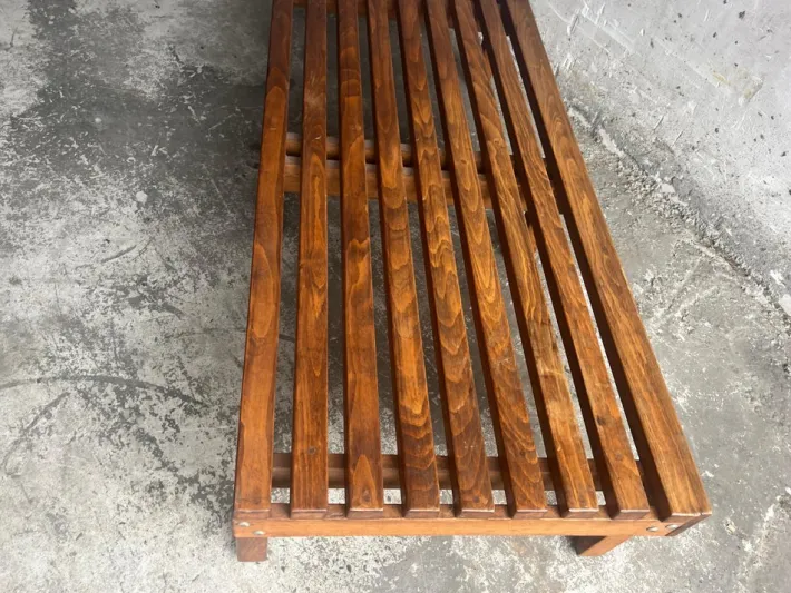 Pamono Slatted Wooden Bench or Coffee Table Discount