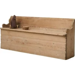 Pamono Small Antique Swedish Folk Art Bench with Natural Patina Online