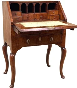 Pamono Small Antique Walnut Secretaire, 1720 Hot