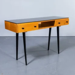 Pamono Small Birch and Glass Top Dressing Table, 1950s Hot