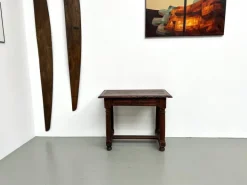 Pamono Small Carved Oak Writing Table, 19th Century Outlet