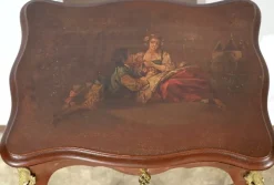 Pamono Small Louis XV Style Lacquered Wooden Worktable, Late 19th Century Discount