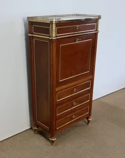Pamono Small Louis XVI Mahogany Secretary Sale
