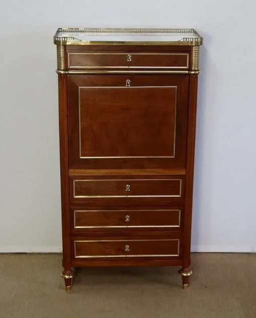Pamono Small Louis XVI Mahogany Secretary Sale